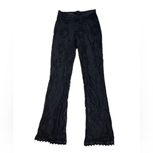 Bebe Lace Pants Size 0 Black
